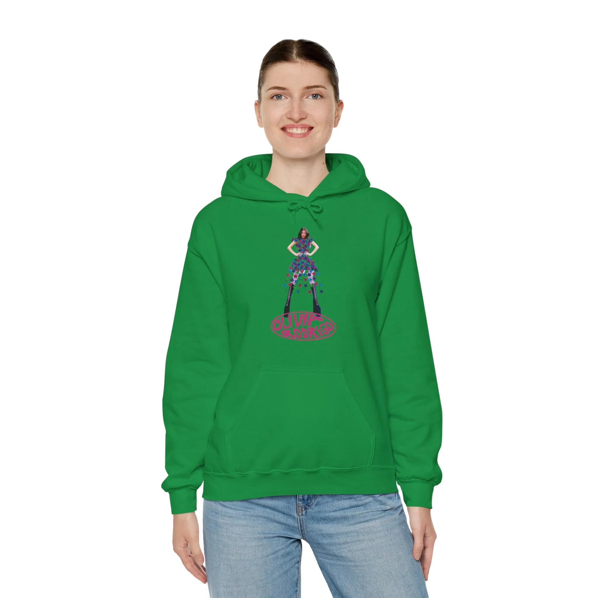 Olivia Rodrigo Hits Magazine Cover Unisex Heavy Blend Hooded Sweatshirt