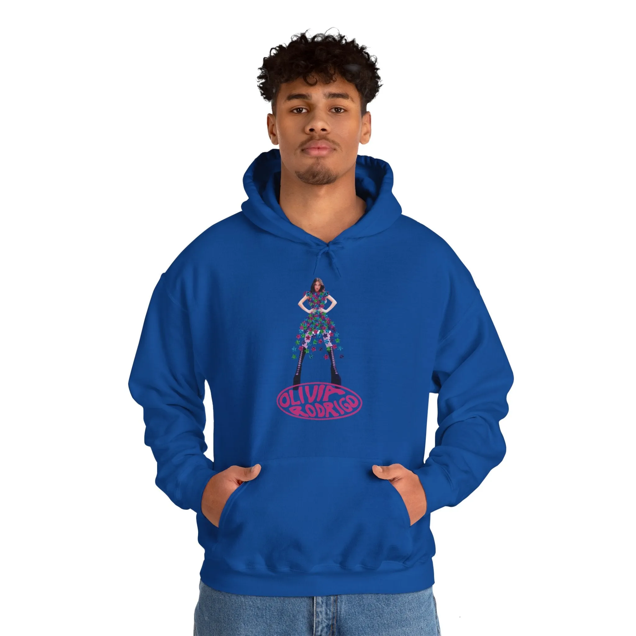 Olivia Rodrigo Hits Magazine Cover Unisex Heavy Blend Hooded Sweatshirt