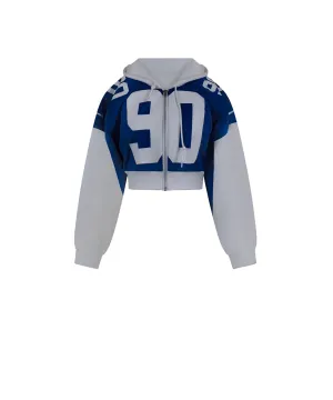 One-of-a-Kind Dallas Cowboy Cropped Hoodie