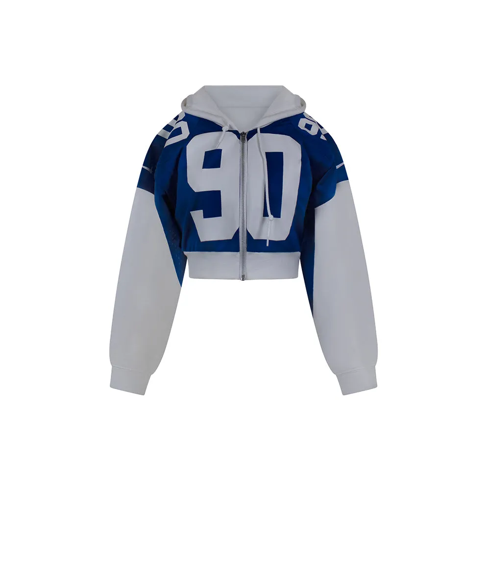 One-of-a-Kind Dallas Cowboy Cropped Hoodie