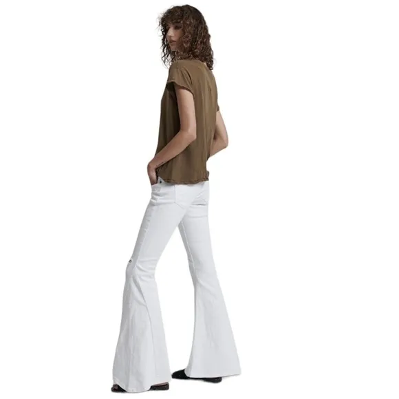 One Teaspoon LUXE WHITE MARINES Super Flared distressed, Jean’s SZ 28