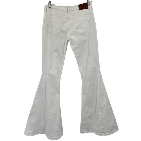 One Teaspoon LUXE WHITE MARINES Super Flared distressed, Jean’s SZ 28