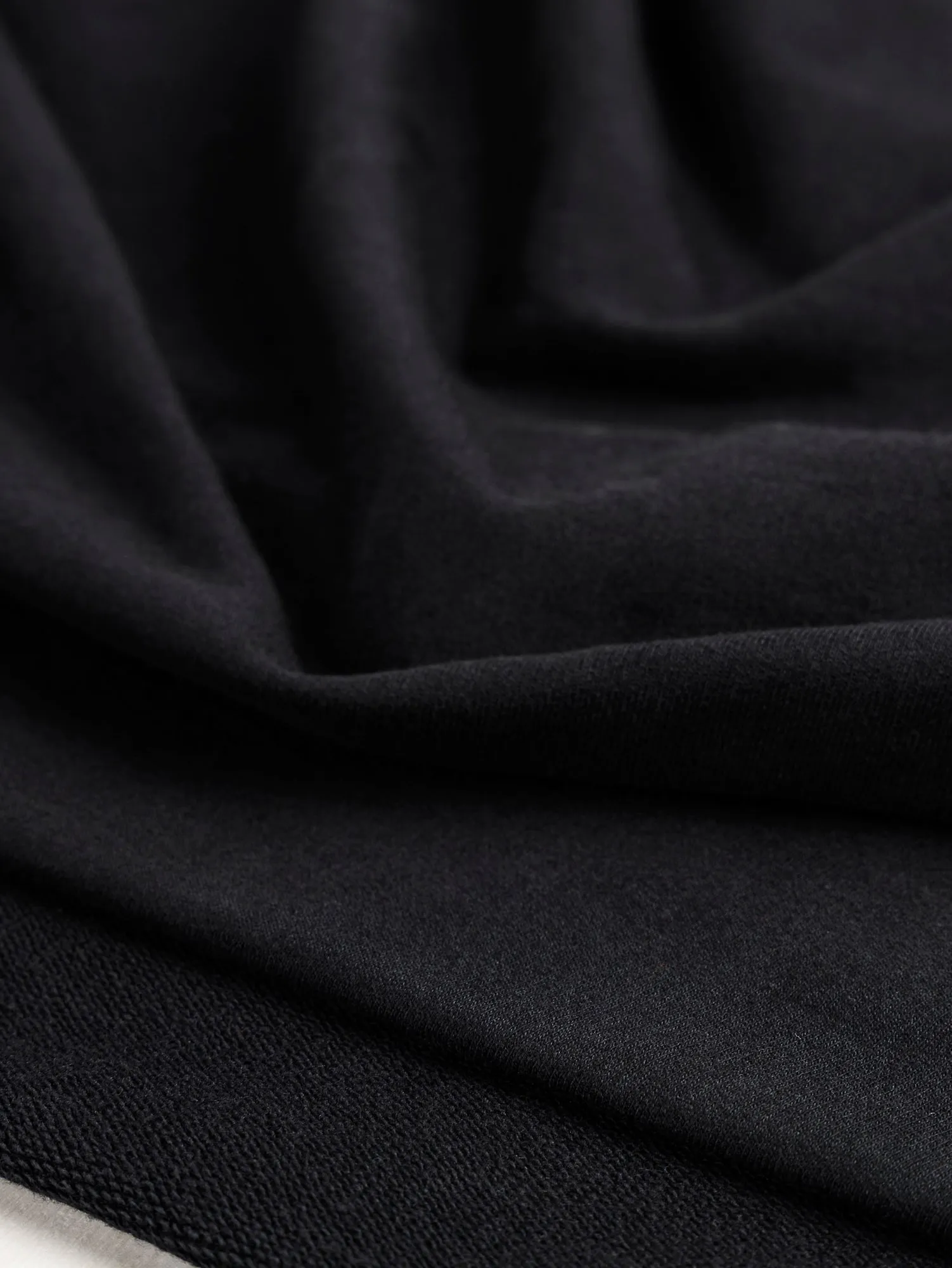 Organic Cotton Heavy French Terry - Black