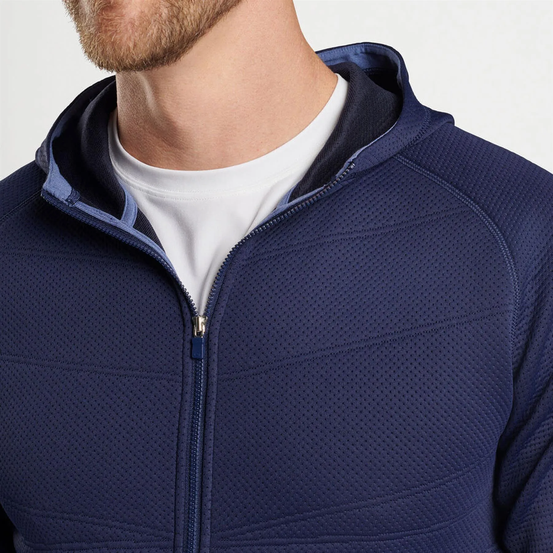Orion Performance Quilted Hoodie Navy