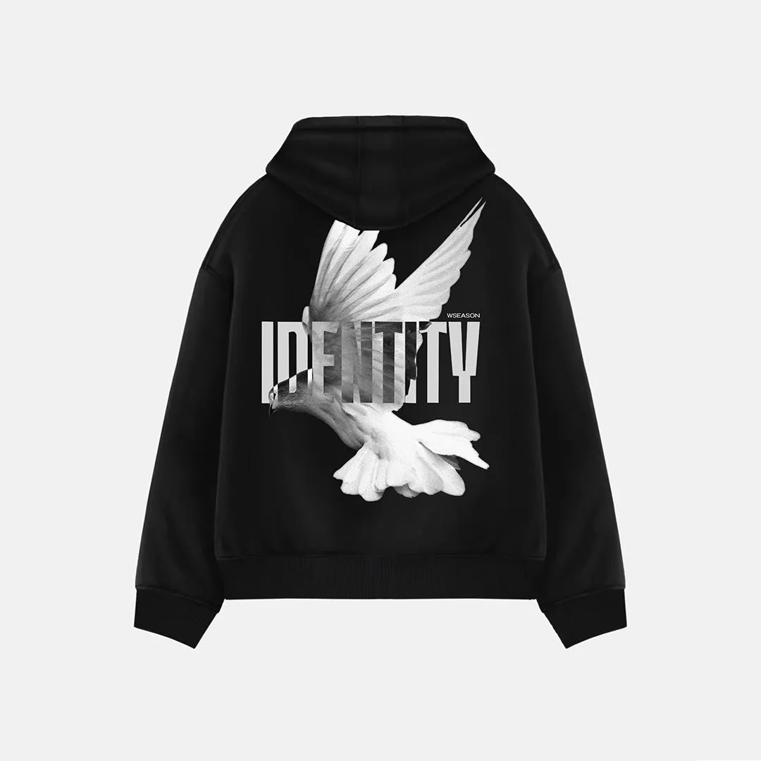 Oversize Identity Hoodie - Black