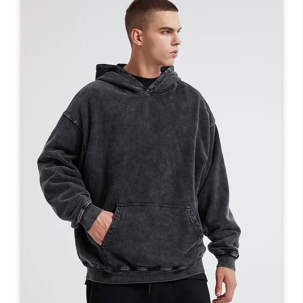 Oversized Dyed Washed Hoodie