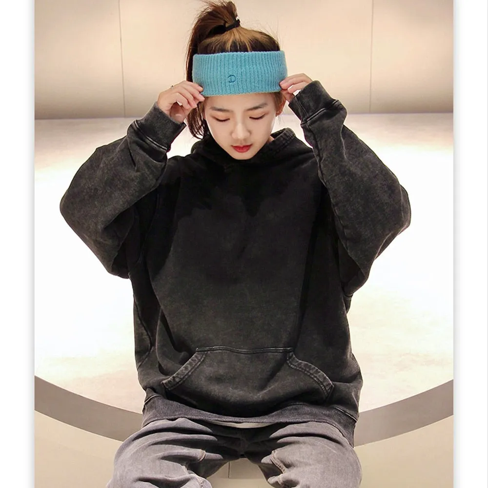 Oversized Dyed Washed Hoodie
