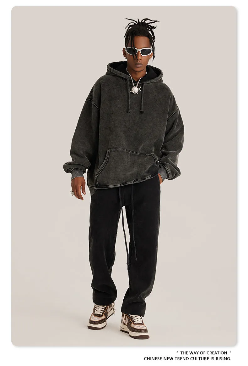 Oversized Dyed Washed Hoodie