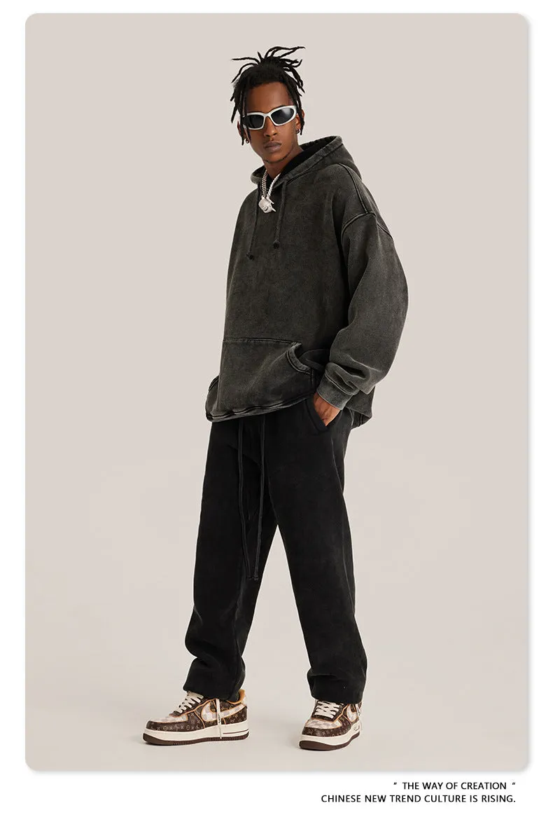 Oversized Dyed Washed Hoodie