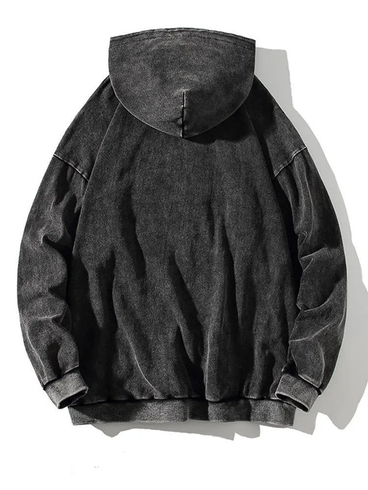 Oversized Dyed Washed Hoodie