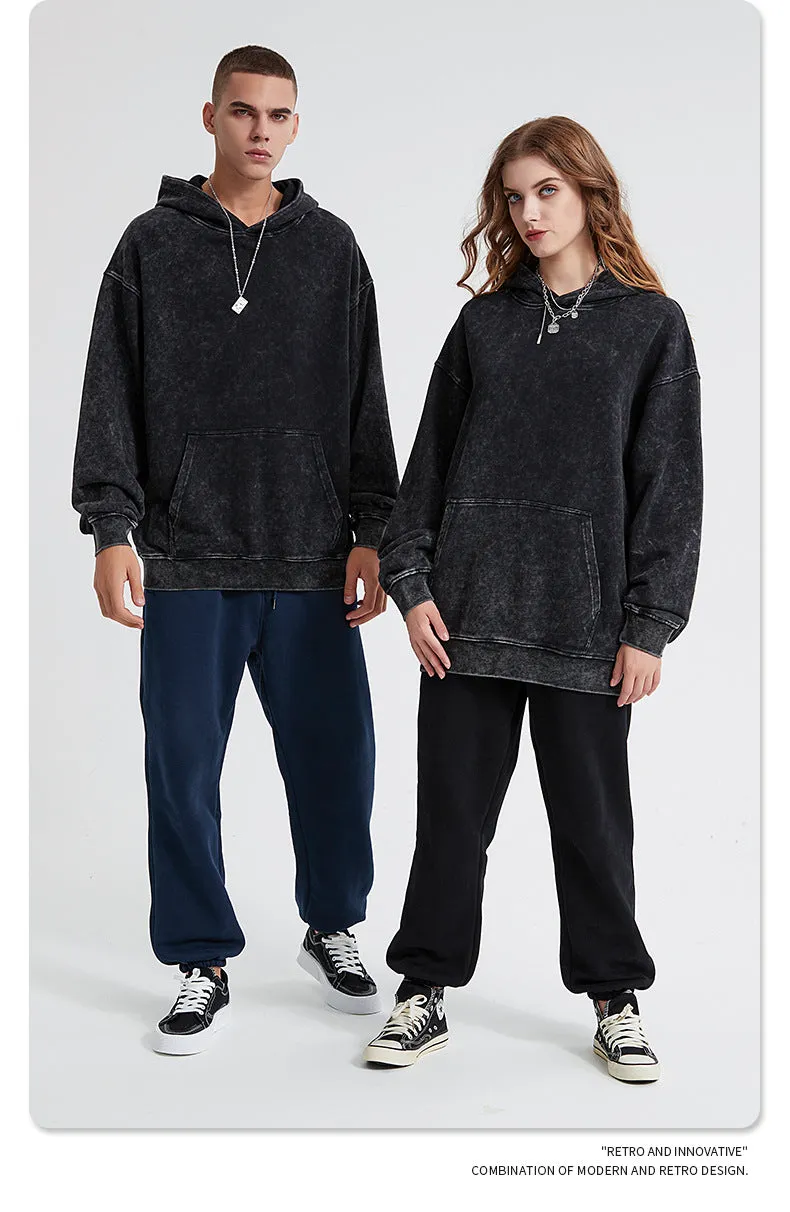 Oversized Dyed Washed Hoodie