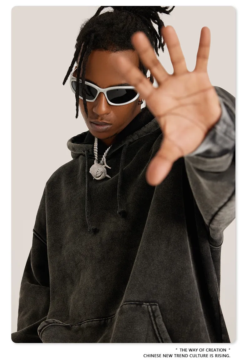 Oversized Dyed Washed Hoodie