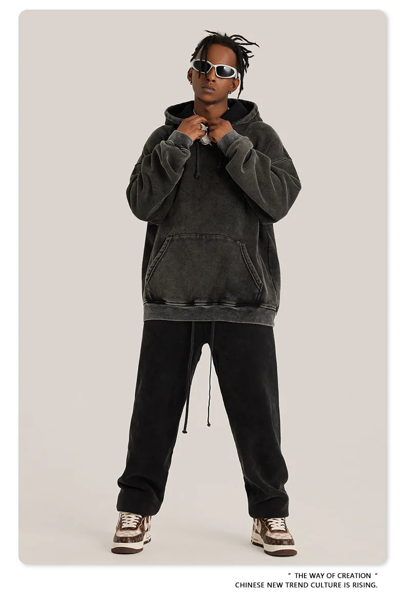Oversized Dyed Washed Hoodie
