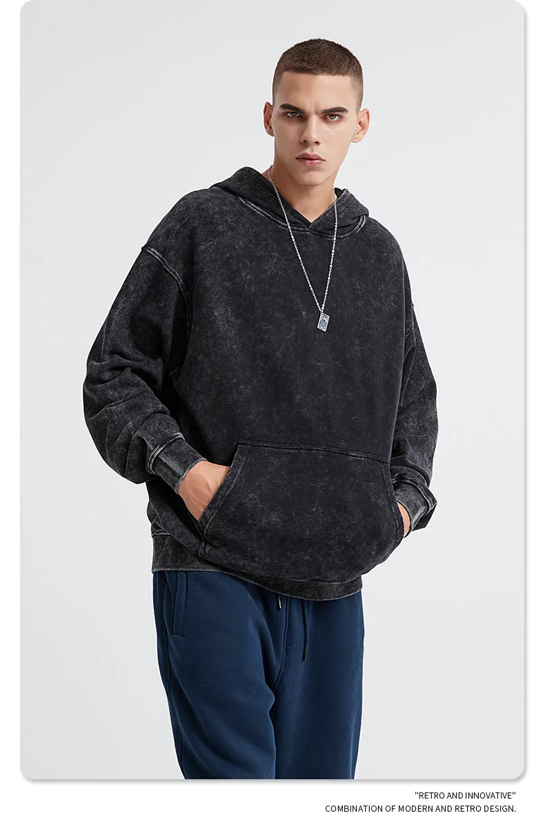 Oversized Dyed Washed Hoodie