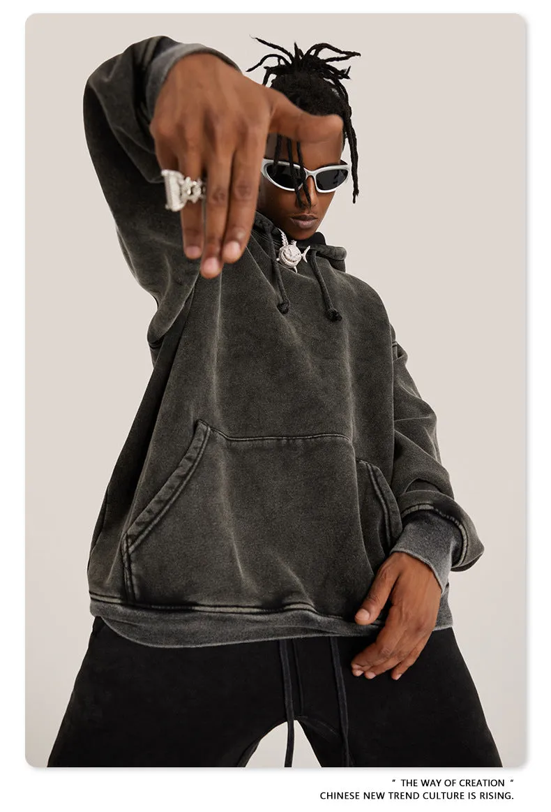 Oversized Dyed Washed Hoodie