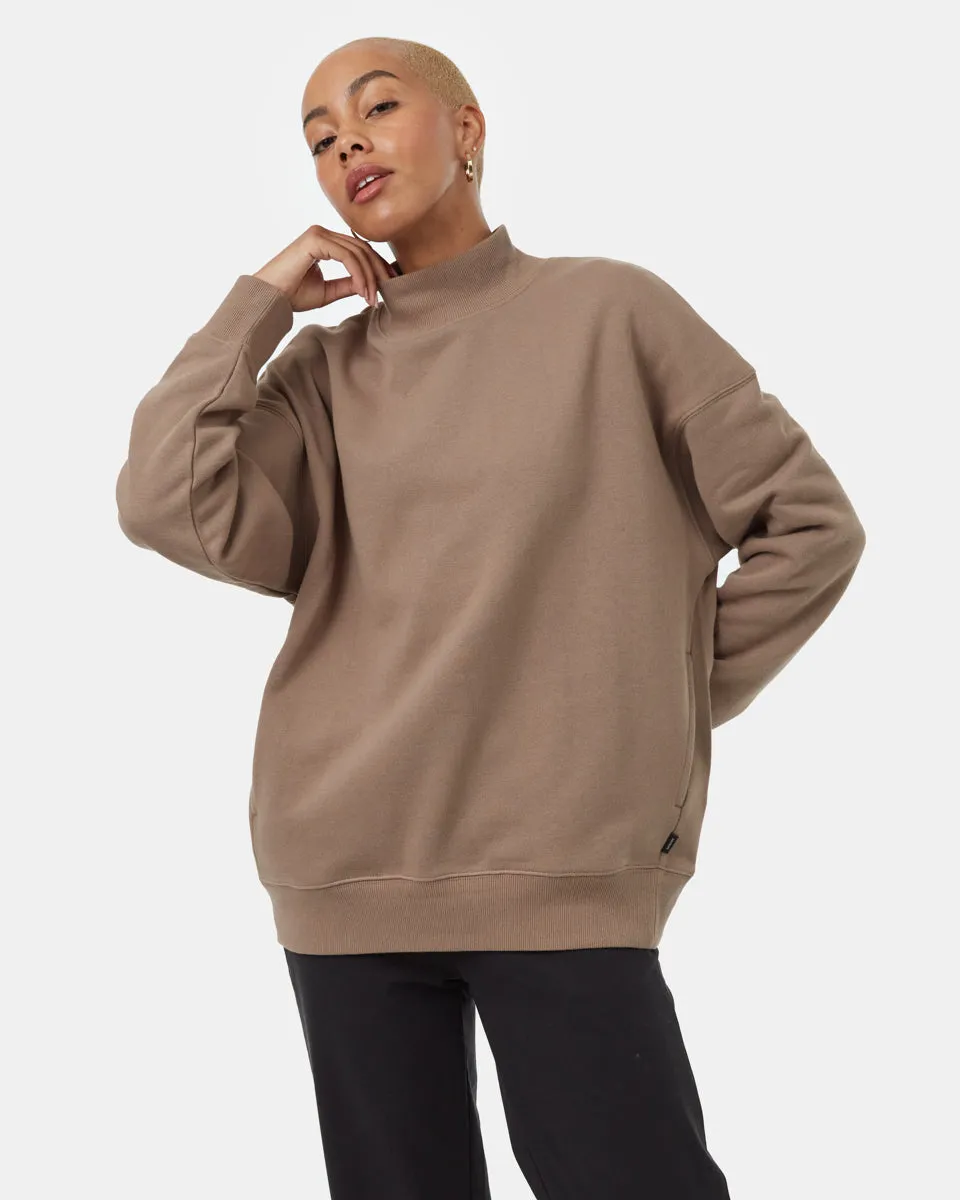 Oversized Mockneck Fleece