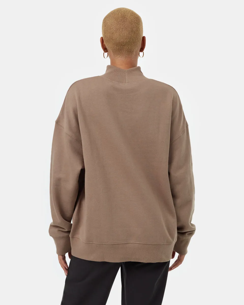 Oversized Mockneck Fleece