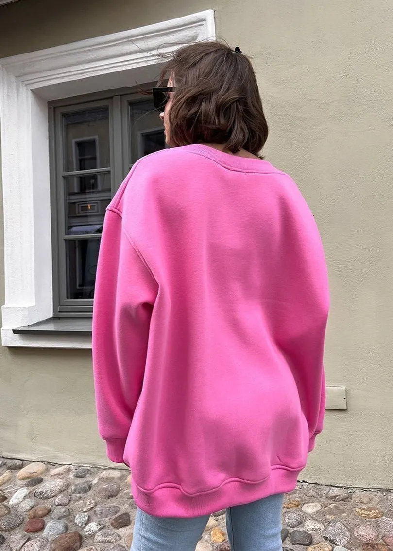 Oversized Navy Sweatshirt - Effortless Cool