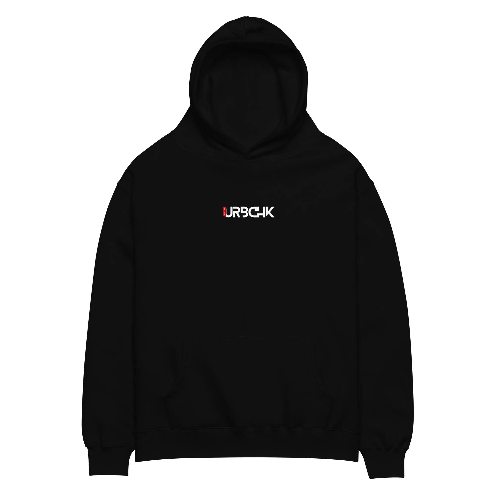 OVERSIZED RELAXED FIT HOODIE JAPAN ART BLACK