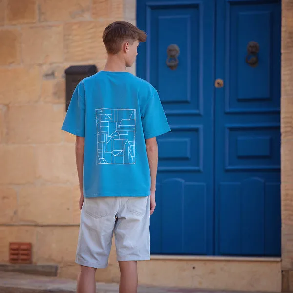 Pacific Blue - Cotton French Terry