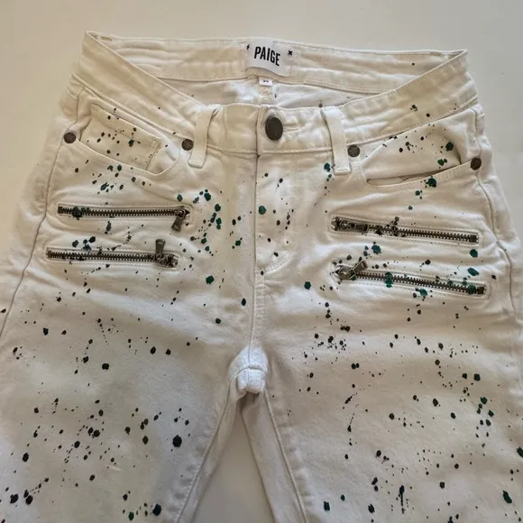 Paige Edgemont Van Gogh Verdugo Splatter Jeans Sz 29