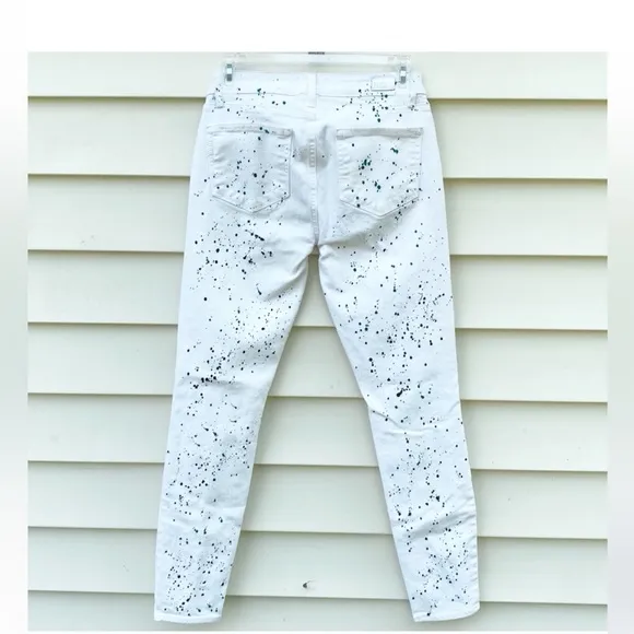 Paige Edgemont Van Gogh Verdugo Splatter Jeans Sz 29