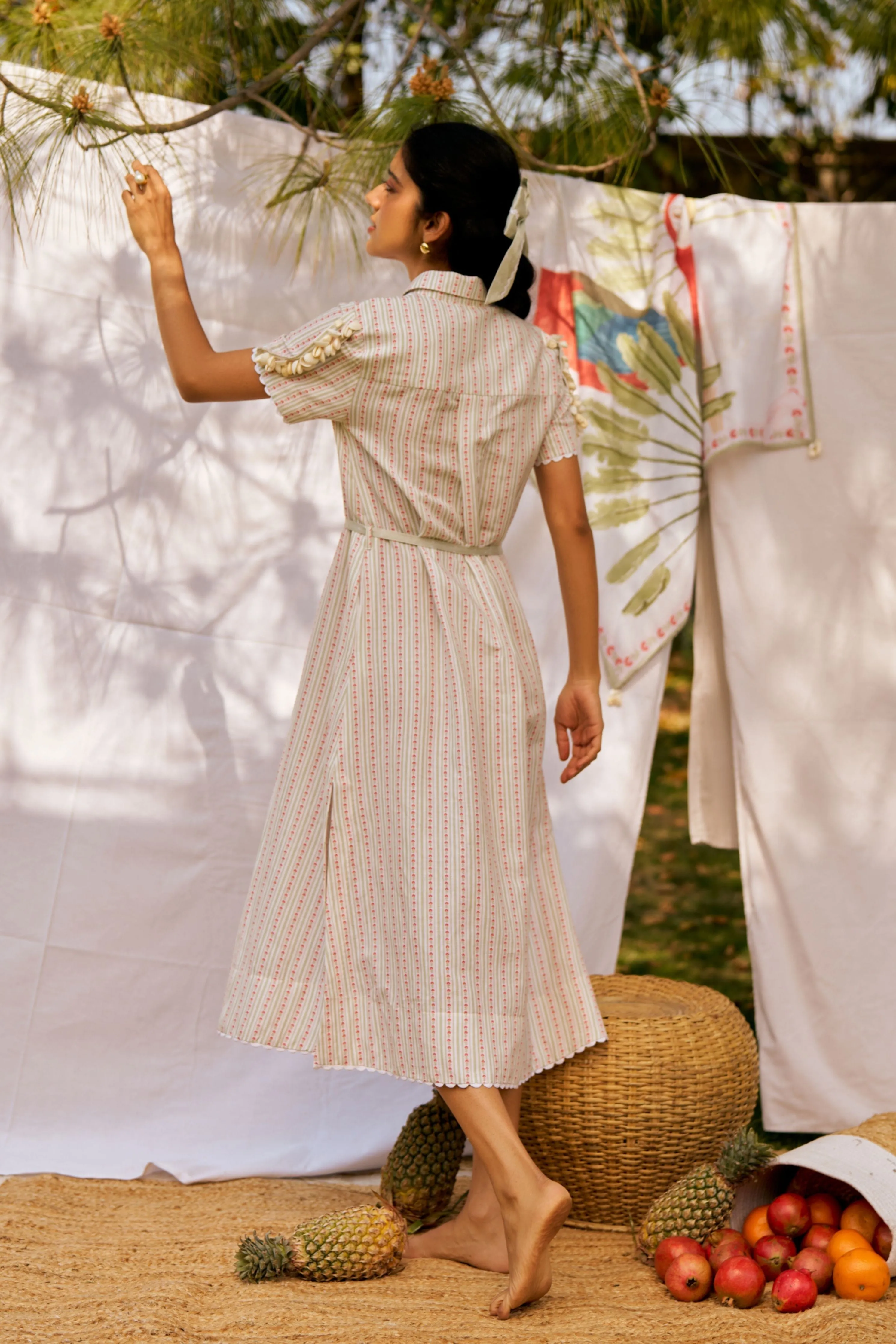 Pana Dusty Rose Shirt Dress