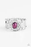 Paparazzi - Mod Modest - Purple Pearly Ring