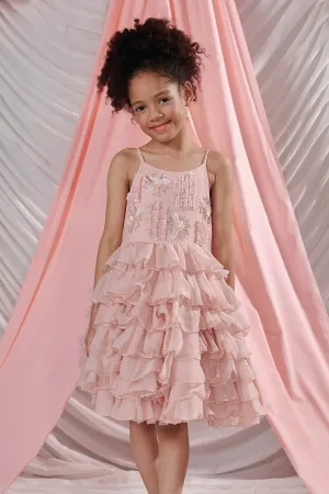 Pastel Pink Layered Dress