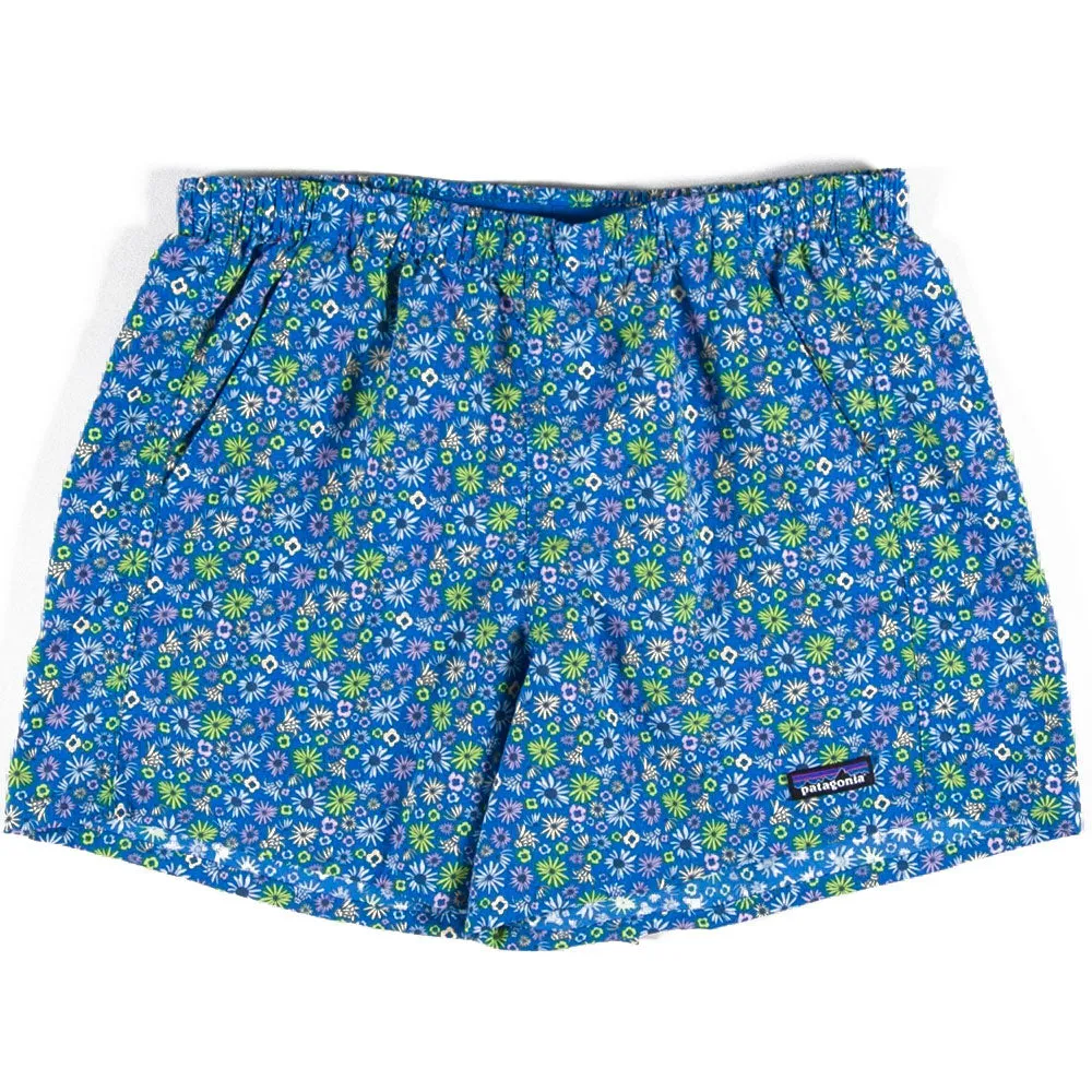 Patagonia Womens Baggies Shorts - 5 - Floral Fun: Vessel Blue