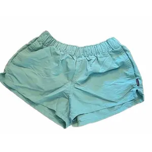 Patagonia Women's Barely Baggies Shorts Inseam 2 1/2&quot; Teal Sea Green XS Nylon