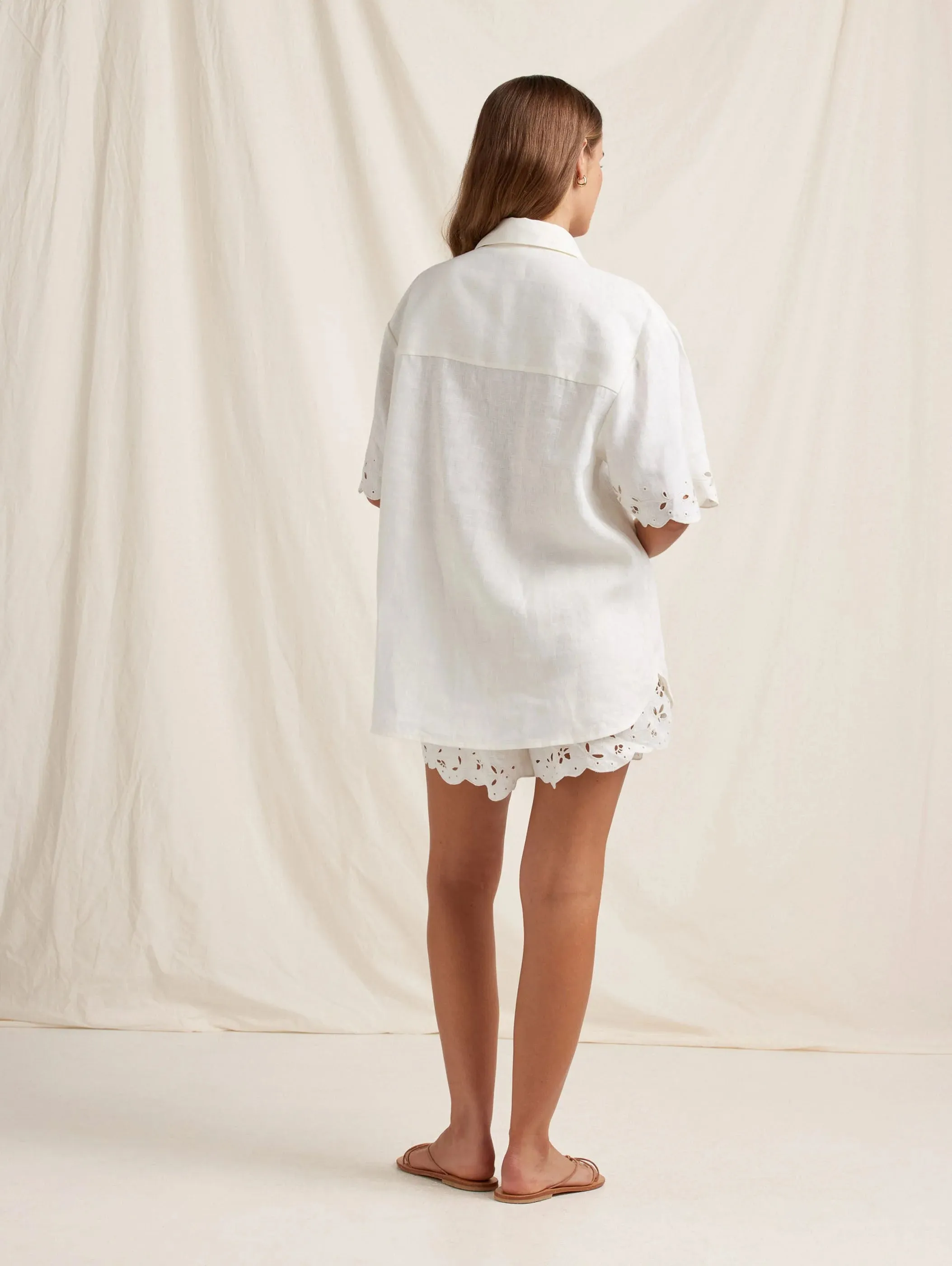 PEONY Memoir Short in cream