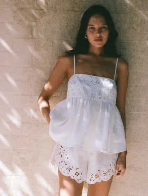 PEONY Memoir Short in cream