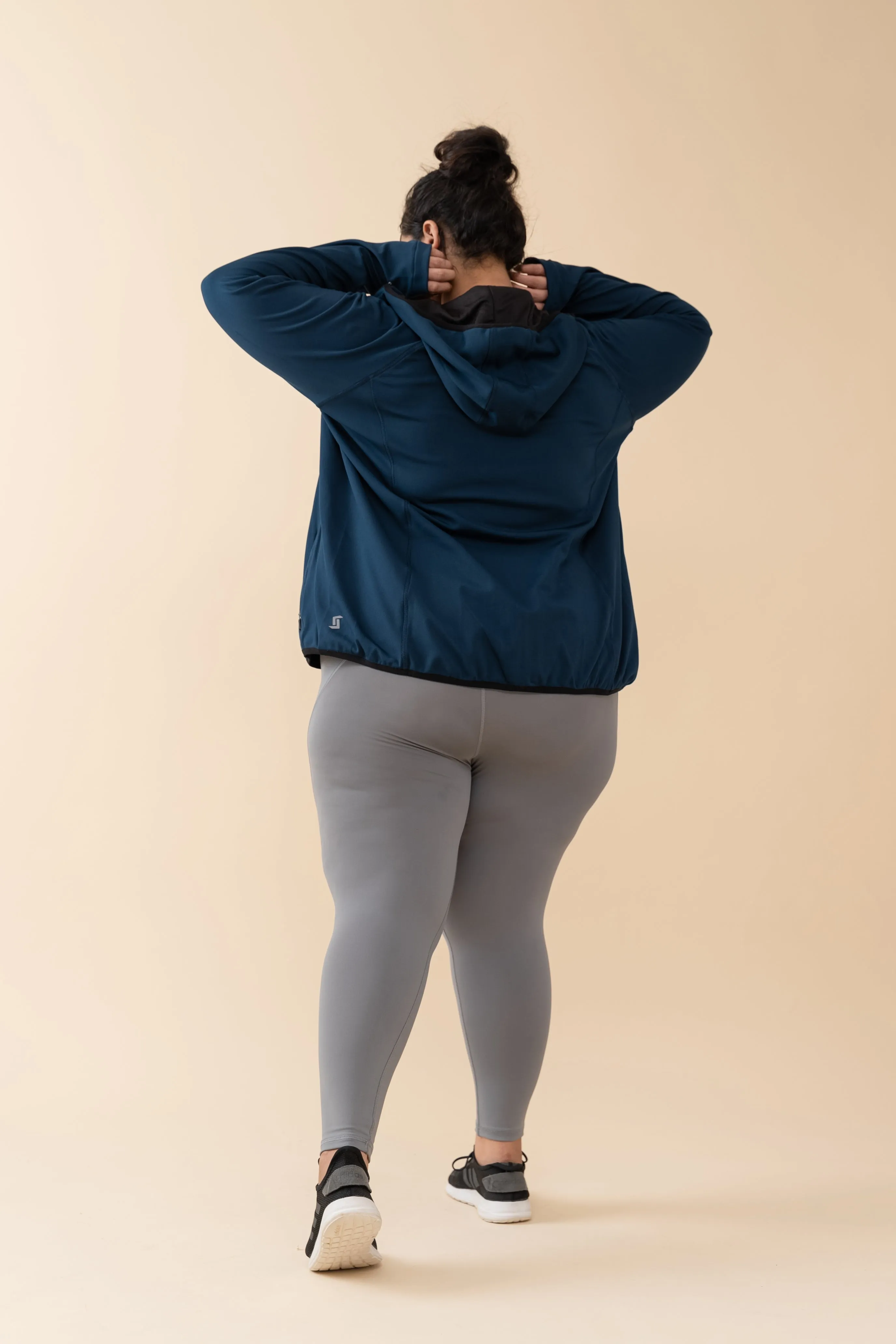 Performance Hooded Jacket: Blue