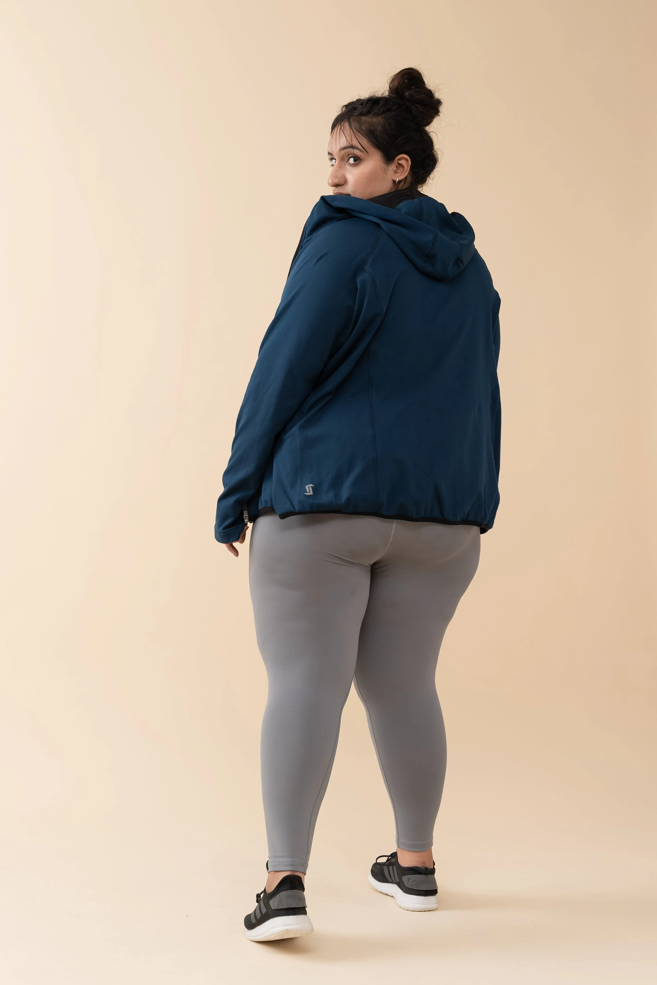 Performance Hooded Jacket: Blue