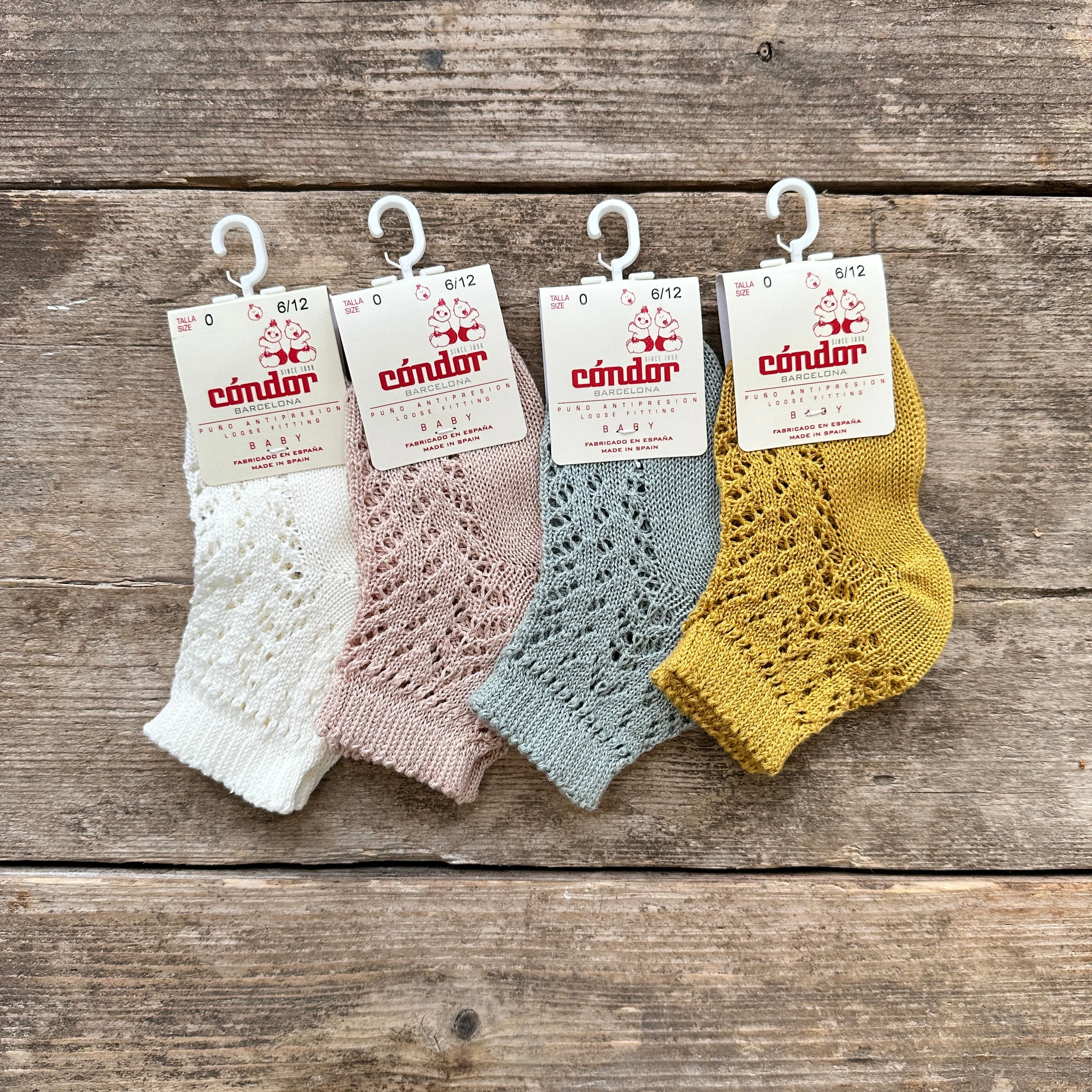 Perle Cotton Openwork Ankle Socks | Mustard | Last Size
