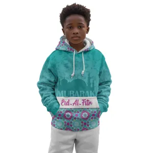 Personalised Eid al-Fitr Kid Hoodie Eid Mubarak LT15