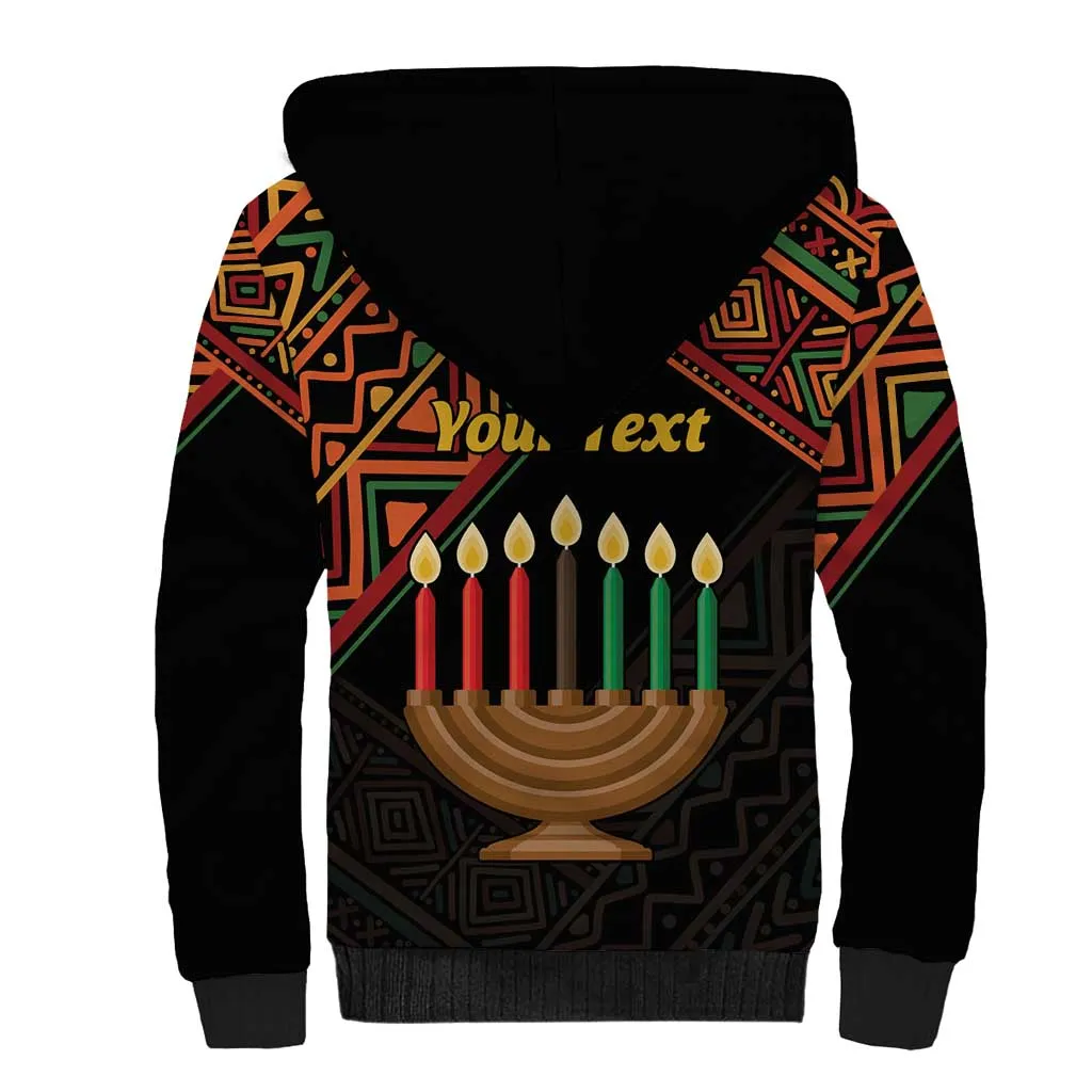 Personalized African Happy Kwanzaa Sherpa Hoodie LT01