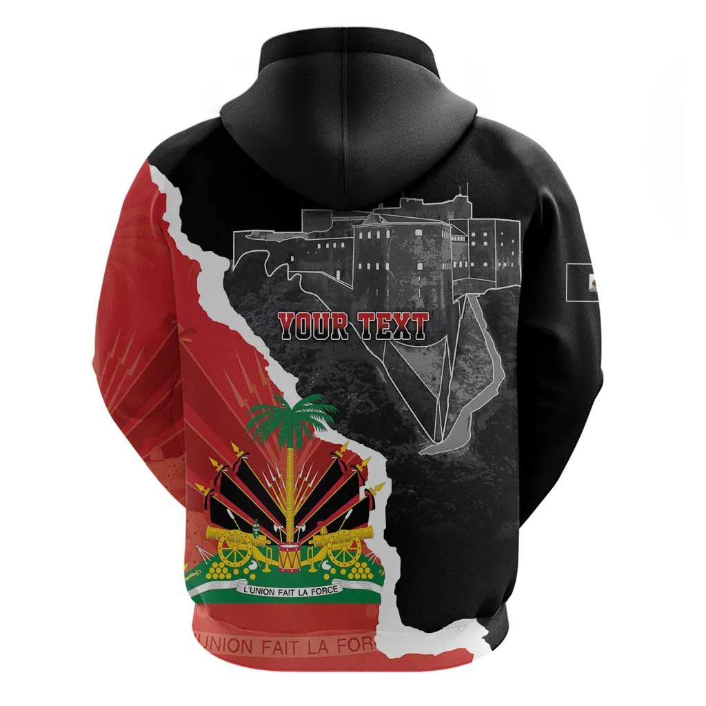 Personalized Haiti First Black Republic 1804 Zip Hoodie Ayiti Citadel Laferriere LT7