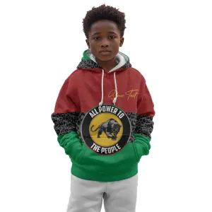 Personalized Pan African Black Panther Kid Hoodie All Power To The People DT03