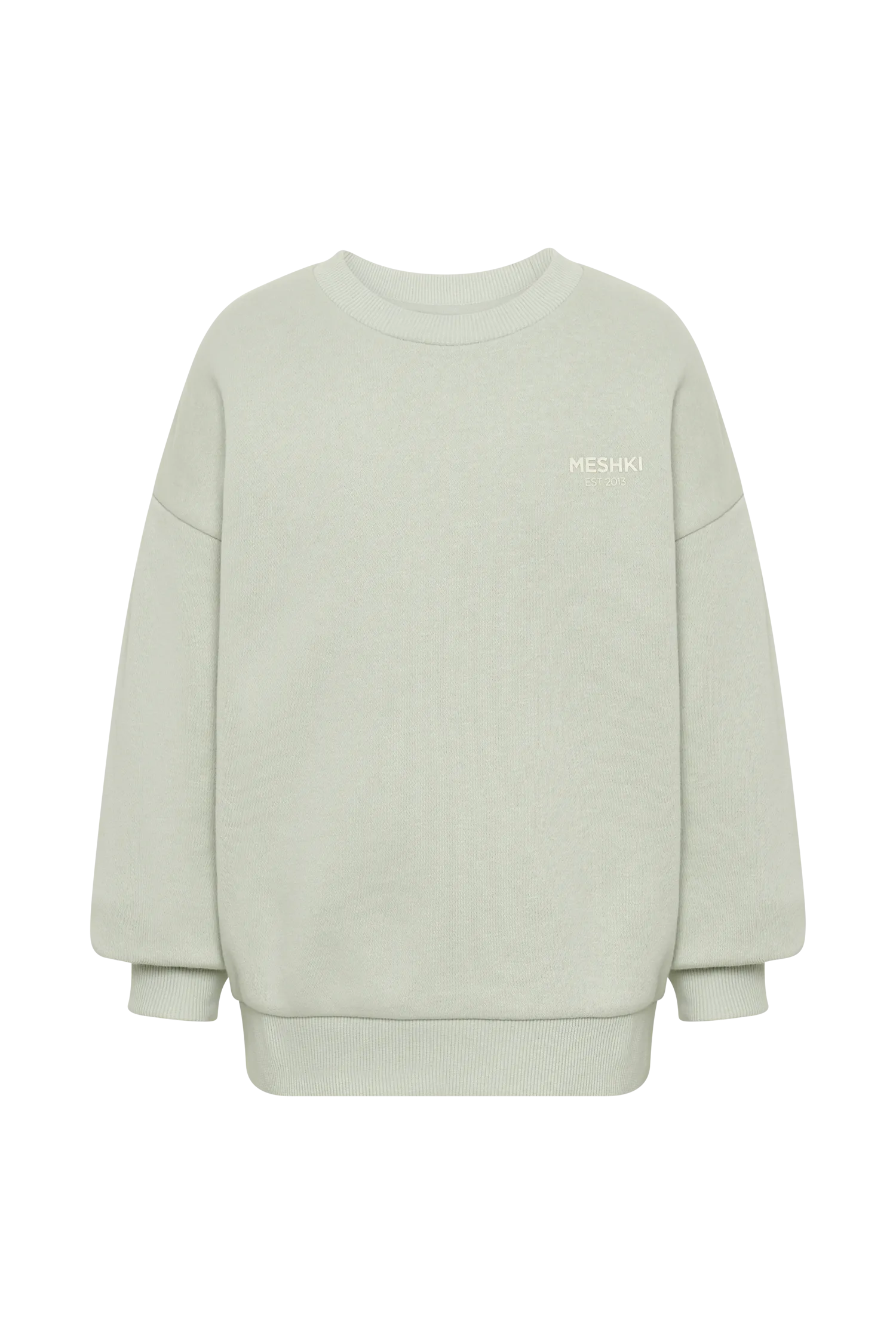 Phoenix Kids Unisex Crewneck Jumper - Light Sage