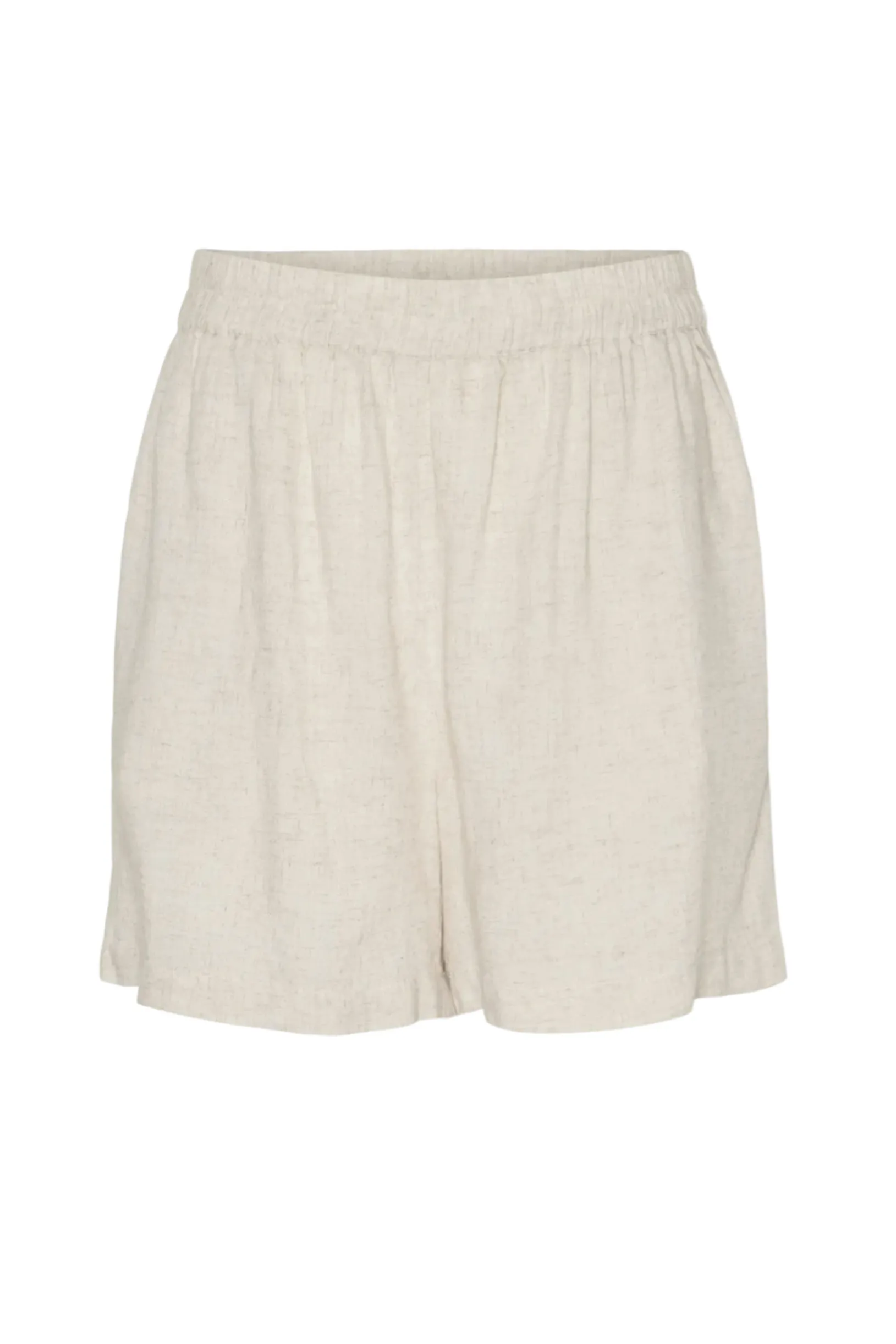 Pieces - Shorts - Linen Birch/Melange - Pia