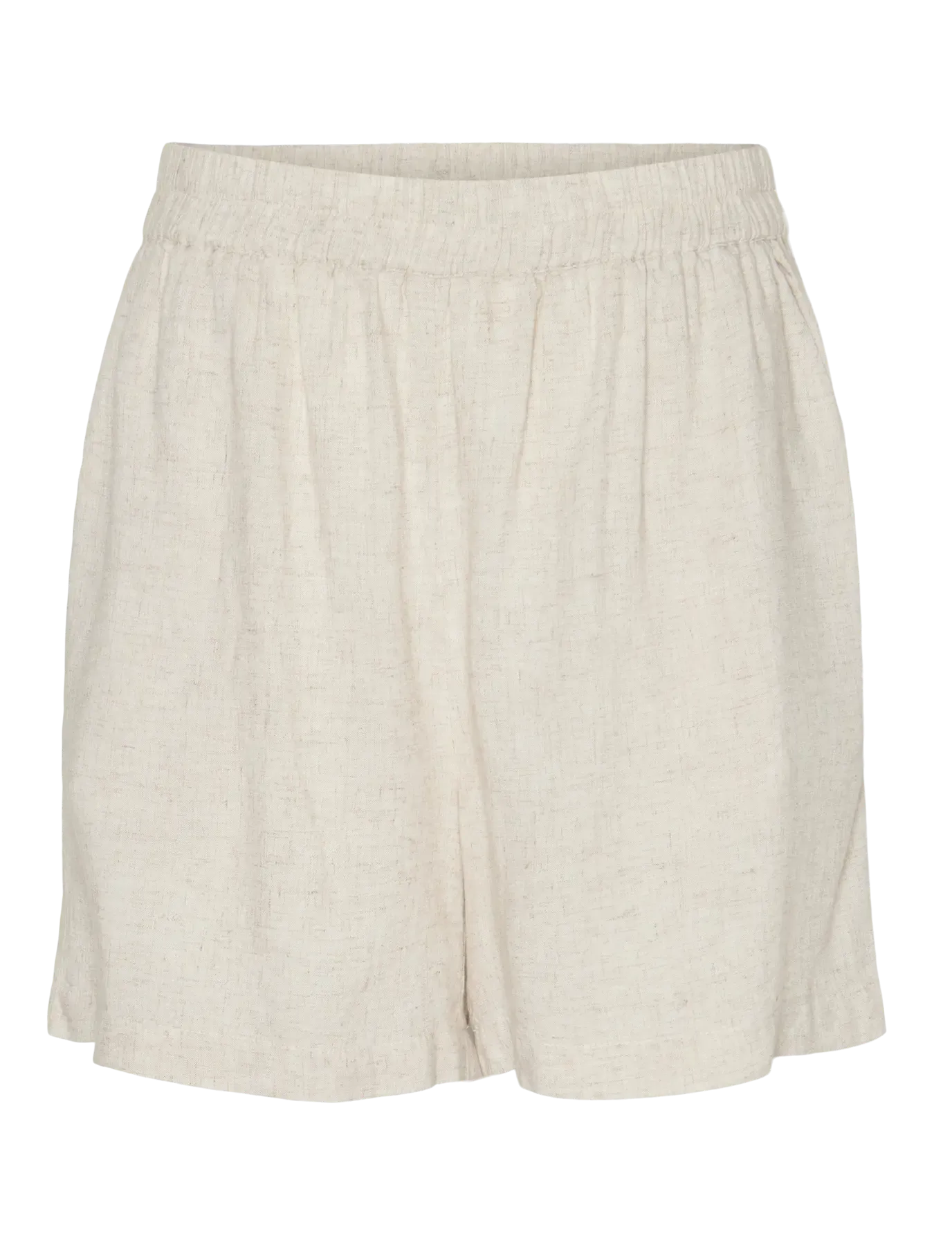 Pieces - Shorts - Linen Birch/Melange - Pia