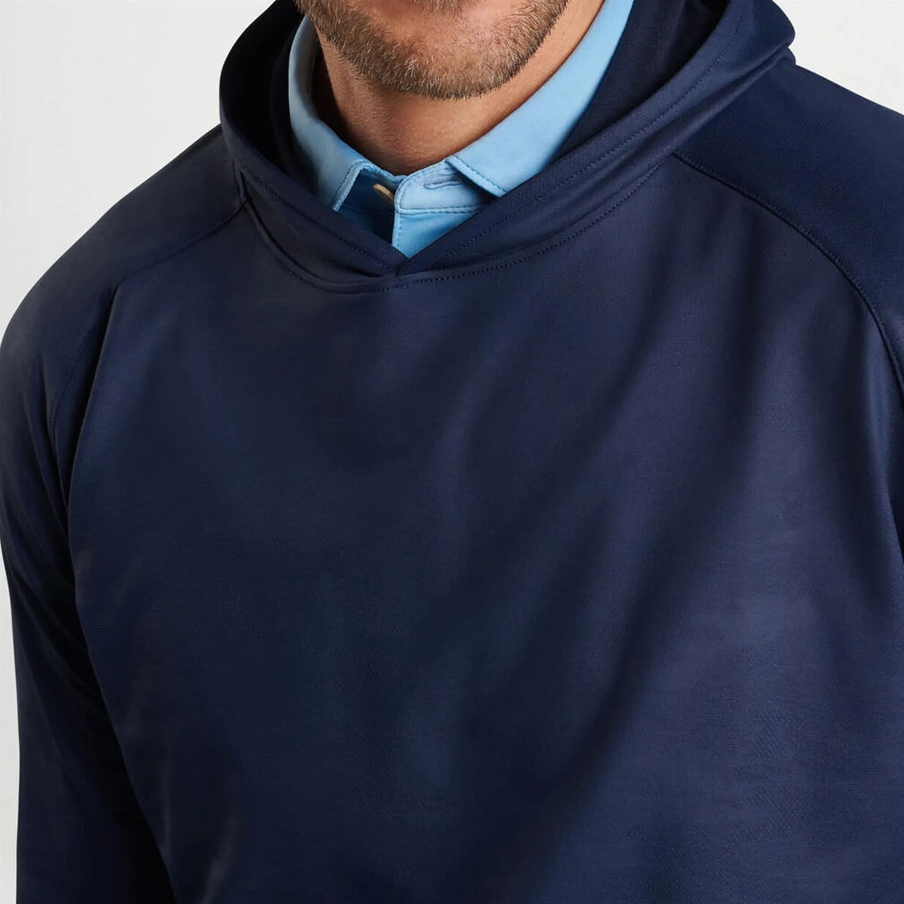 Pine Camo Performance Hoodie Navy