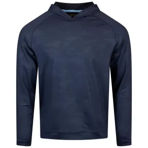 Pine Camo Performance Hoodie Navy
