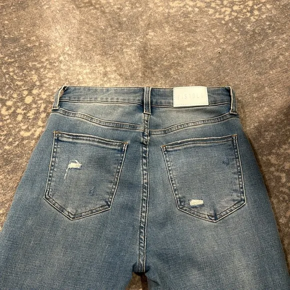 PISTOLA DISTRESSED HIGH WAIST SKINNY JEANS SIZE 27