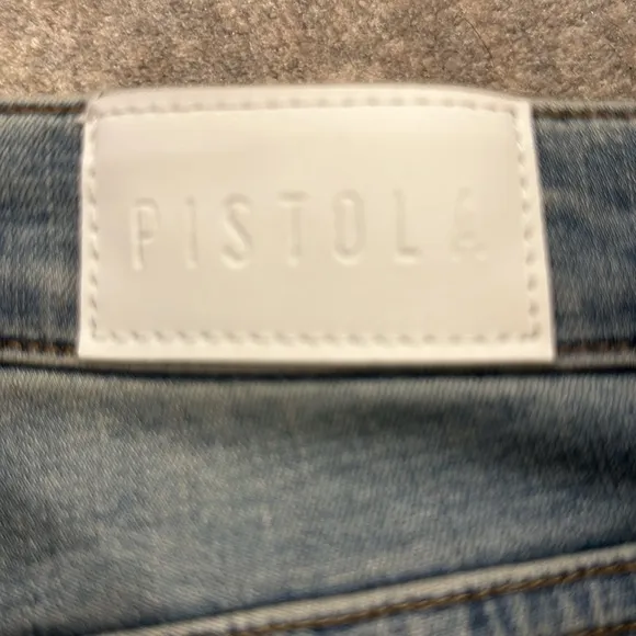 PISTOLA DISTRESSED HIGH WAIST SKINNY JEANS SIZE 27
