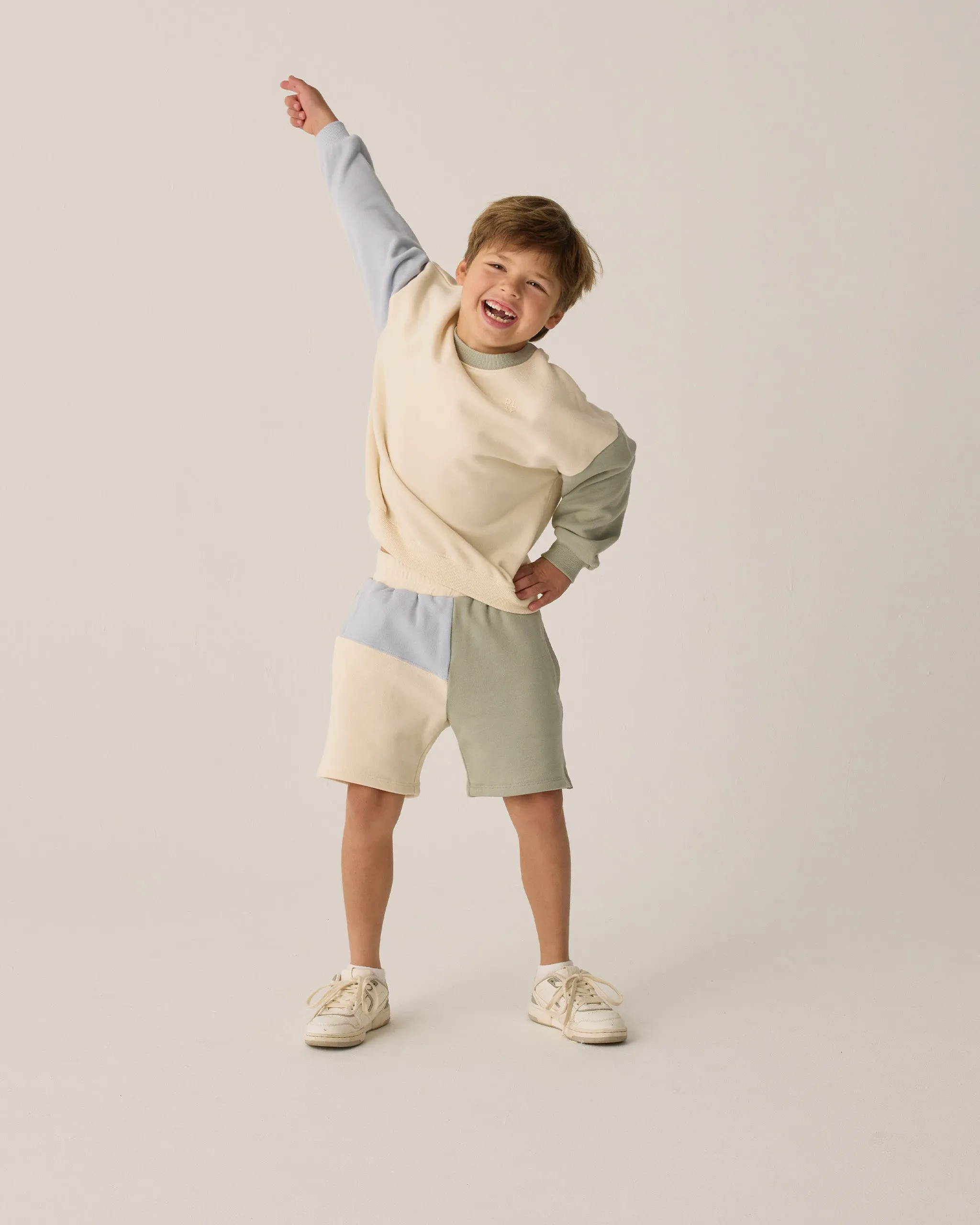 Play by Rylee & Cru Boxing Short - Sage Color Block