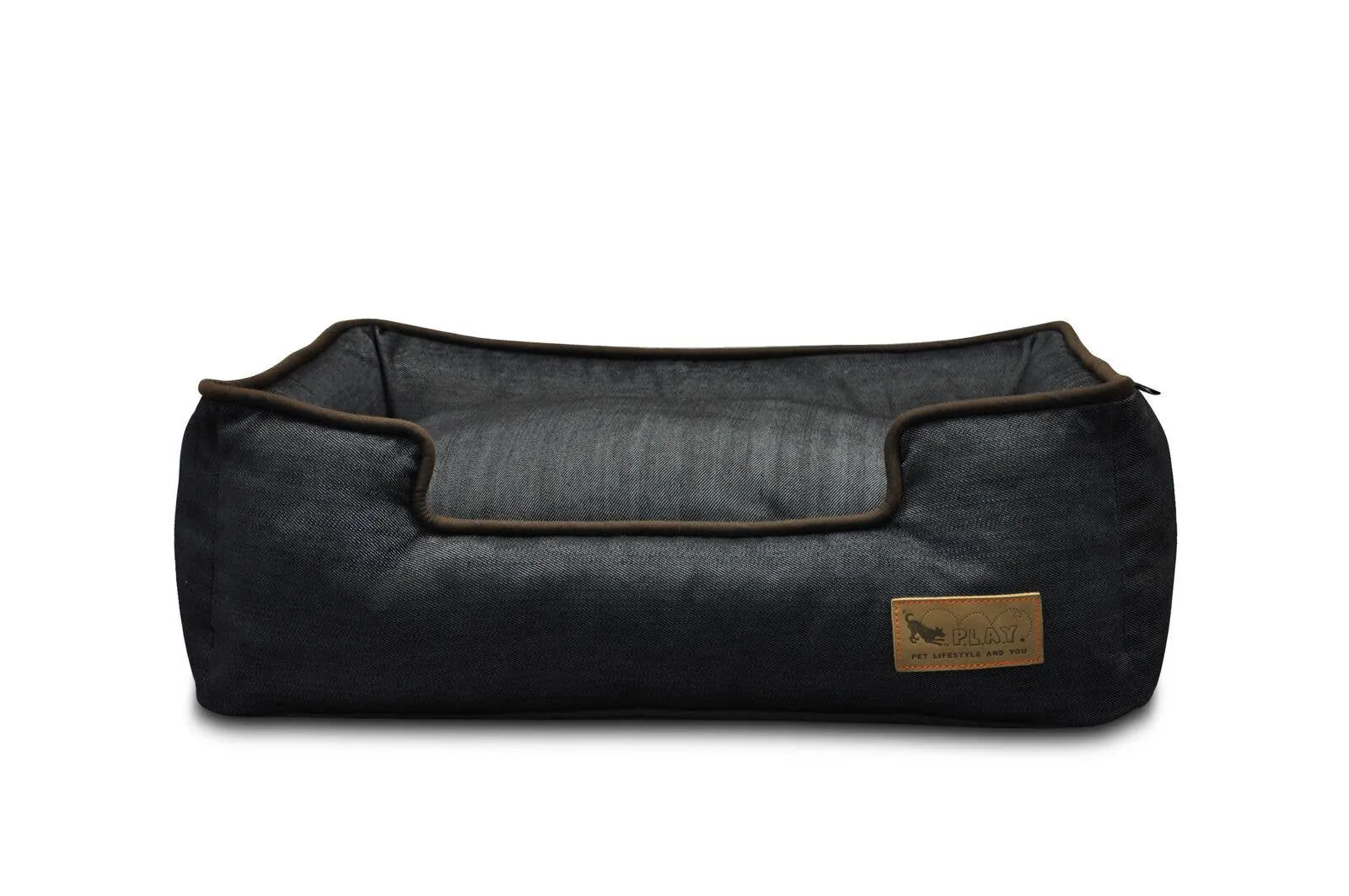 P.L.A.Y. Pet Lifestyle and You - Denim Lounge Bed - Brown (Large)