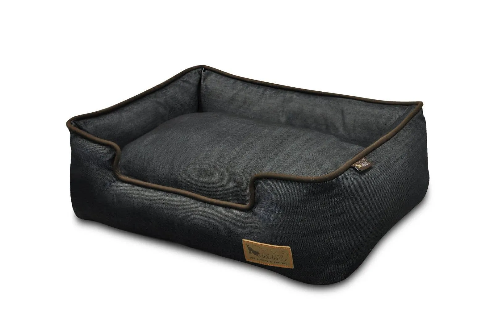 P.L.A.Y. Pet Lifestyle and You - Denim Lounge Bed - Brown (XLarge)